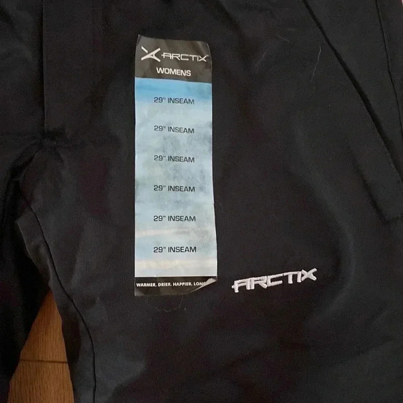 Arctix Black Snowboard Ski Snow Pants S - Picture 3 of 7